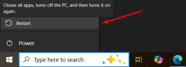 Restart your computer after Windows activation process