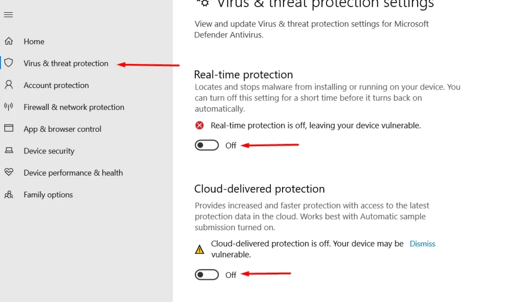 Disable antivirus temporarily before downloading Windows 10 Activator