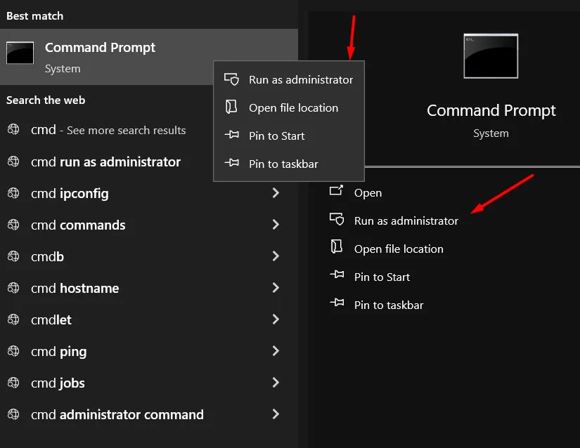 Select "Run as administrator" from the menu for activation
